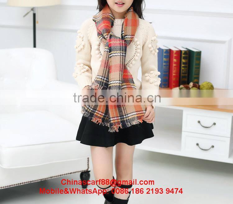 Long cashmere scarf for kids