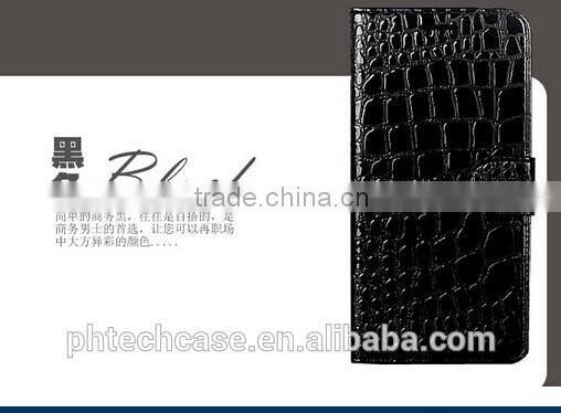 Croco Leather case for Iphone 6, wallet leather case for iphone 6 plus 5.5 inch