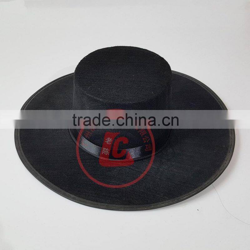 black felt stetson cowboy hat