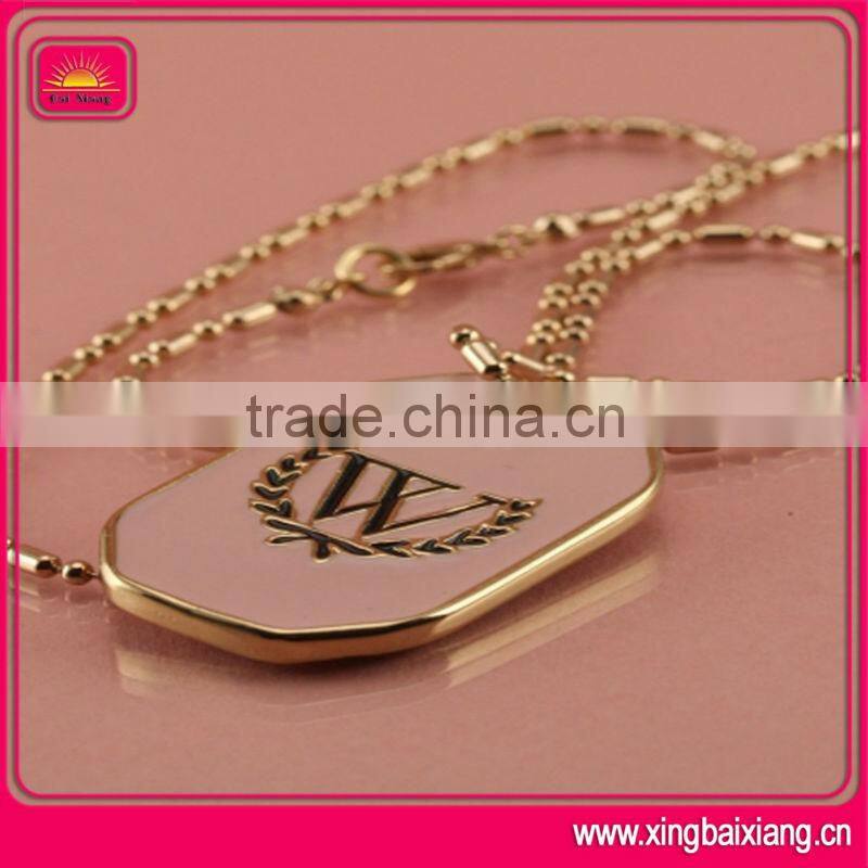 aluminum colorful blank dog tag necklace