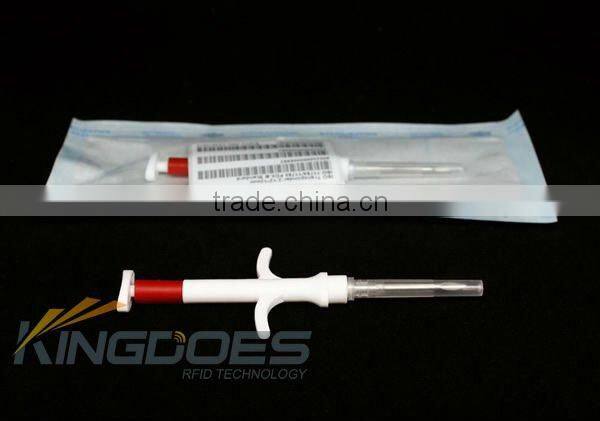 White Veterinary Injector with glass transponder