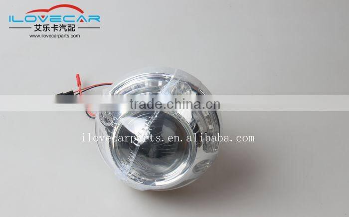 33w/35w dual color led angel eye projector lens, auto DRL/turning light hid xenon projector lens for h1