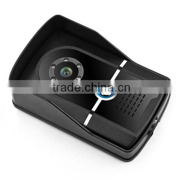 Battery operated wireless video door phone system with release button remote control video intercom for apartment 2.4 inch