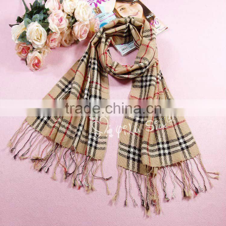 100% Cotton Yarn Dyed Cloth for Scarf