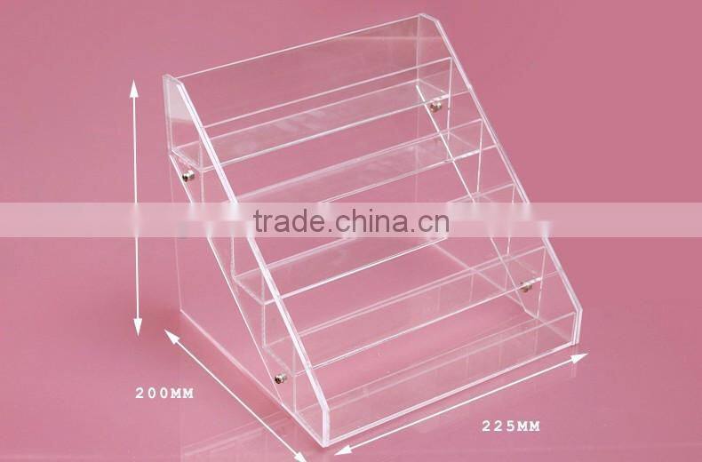 5 tiers acrylic cosmetic display stand