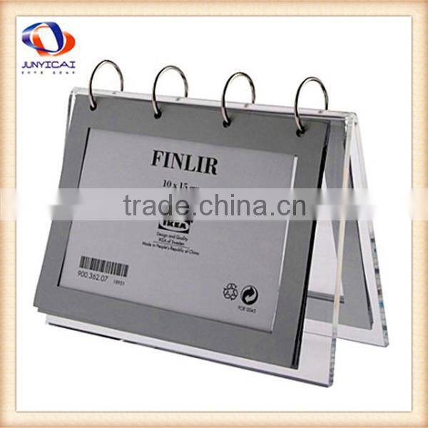 High quality clear plastic acrylic calendar desk