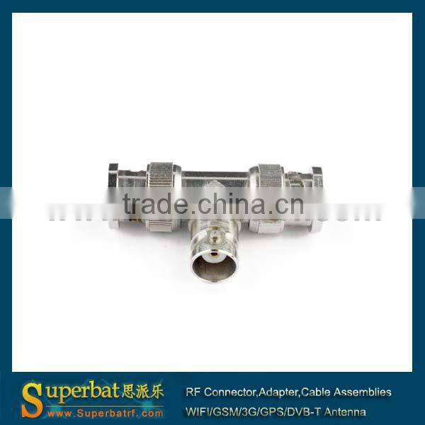 BNC adapter BNC Jack to 2 BNC Plug "T" type connector solar panel adapter