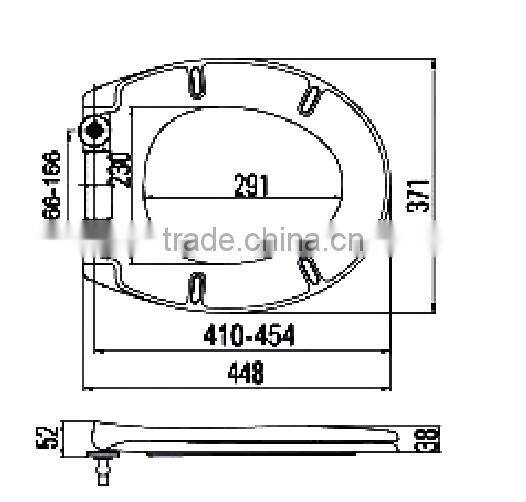 Duroplast WC Standard Luxury Toilet Seat Urea Western Shape Family Slow Drop D Shaped Toilet Seat