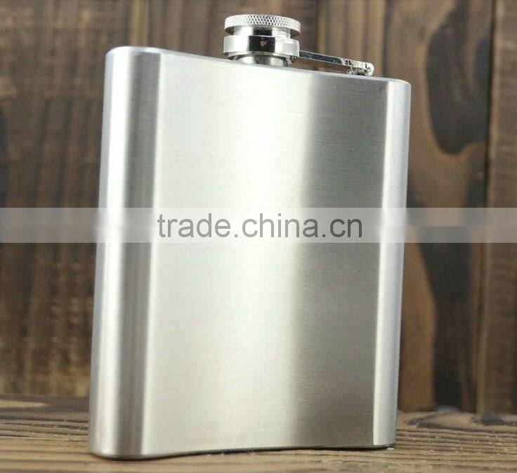 7oz stainless steel engraved hip flask metal flask engraving