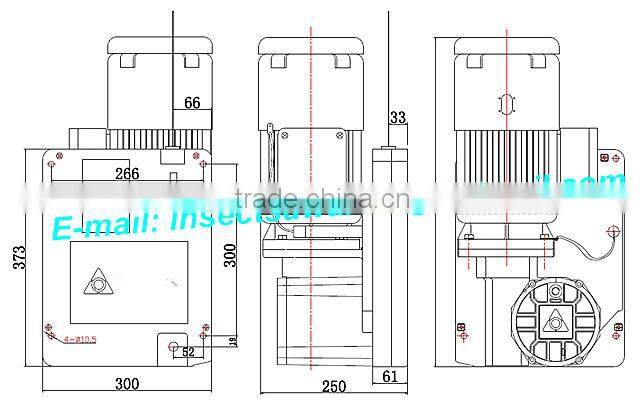 Rope suspended platform/ construction gondola hoist / suspended cradle for window cleaning