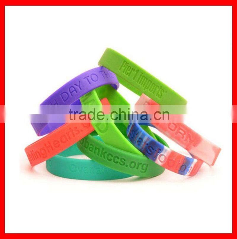 Charm bracelet Fashion silicon bracelet Promotional silicone wristband