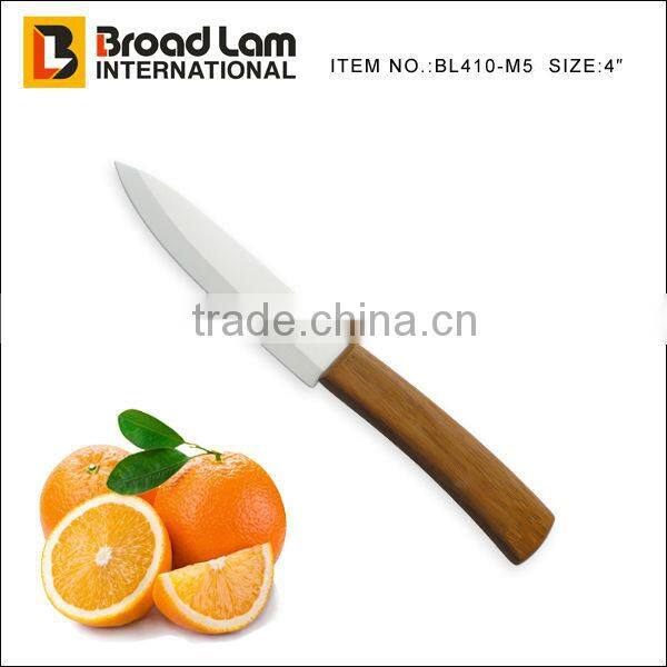 Bamboo handle Eco-friendly Ceramic Knife, utility knife