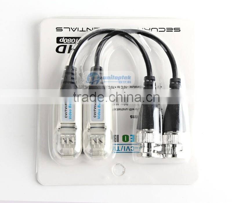 HD Transceivers Adapter Transmitter Cat5 Video CCTV Balun Support 720P/1080P AHD/CVI/TVI Camera
