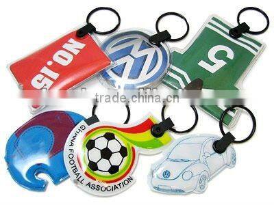 Promotional gifts plastic heart shaped light keychain