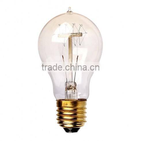 Wholesale Price Retro Vintage Edison Bulb Light E27 Incandescent Bulb A19 (PS60) Filament Bulb Edison Lamp Home Decor Lights