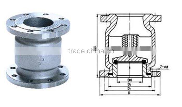 Manufacturer Stainless steel vertical check valve