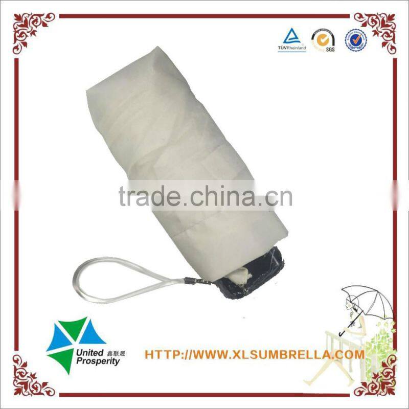 19" Mini umbrella solid umbrella 5folding umbrella from china factory
