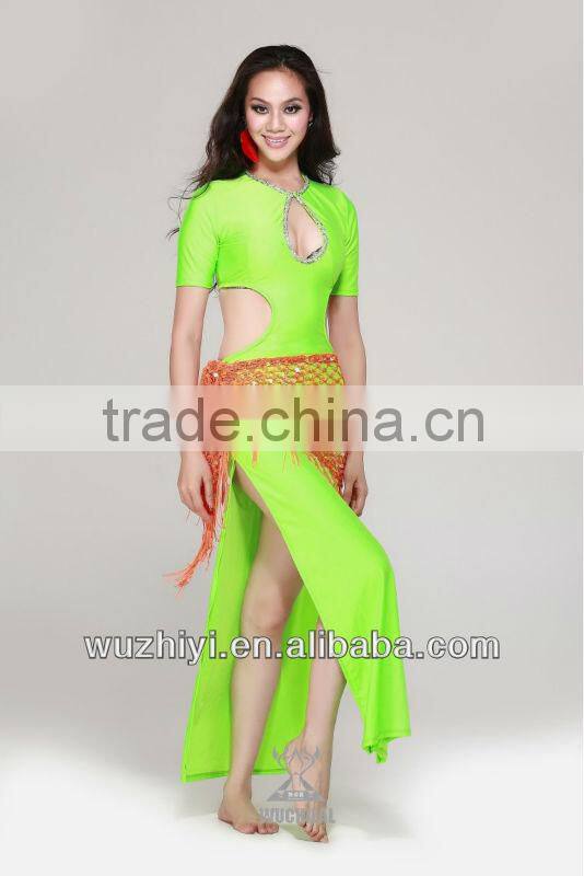 Sexy Malaya Belly Dance Costumes dress,stage belly dance wear, sexy Belly dancing dress wear (QC2050)