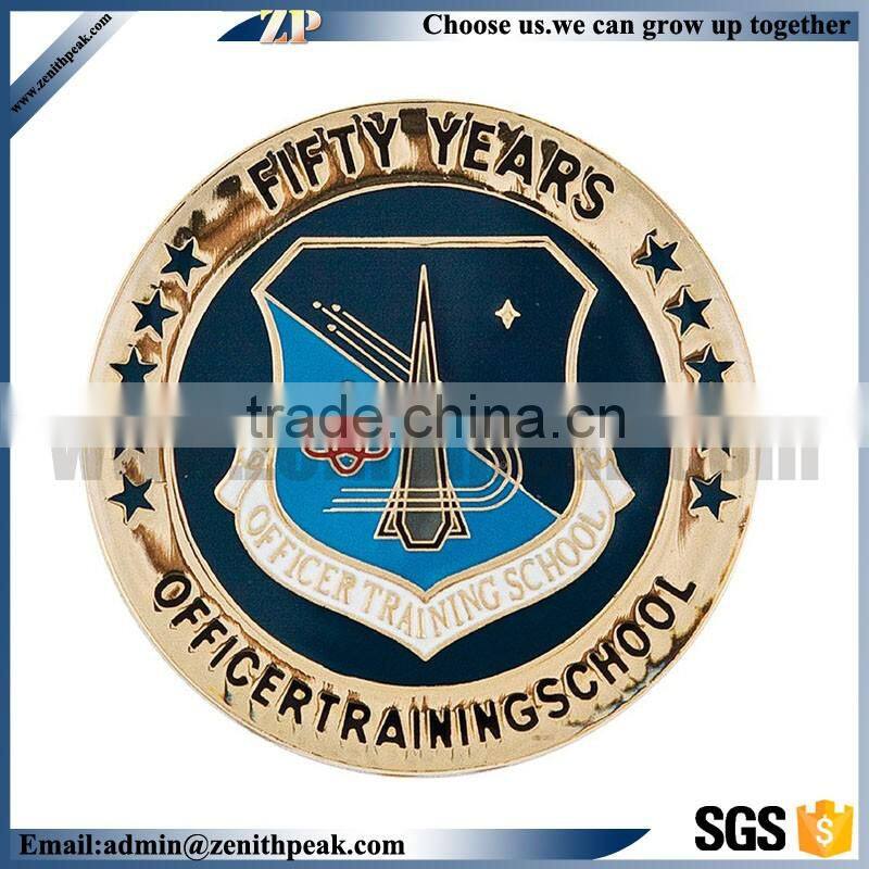 shield shape metal coin navy coins brass coins