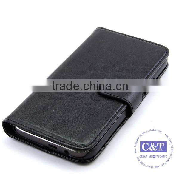 C&T Wholesale New Products 2015 Luxury Wallet PU Leather Case For HTC One M9