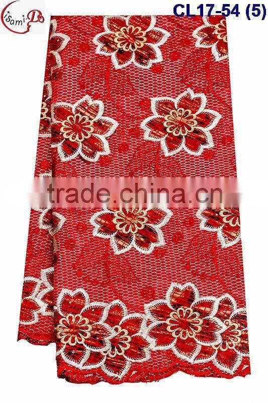CL17-54 multicolor wonderful flower pattern Organza lace for Halloween dress french lace fabric