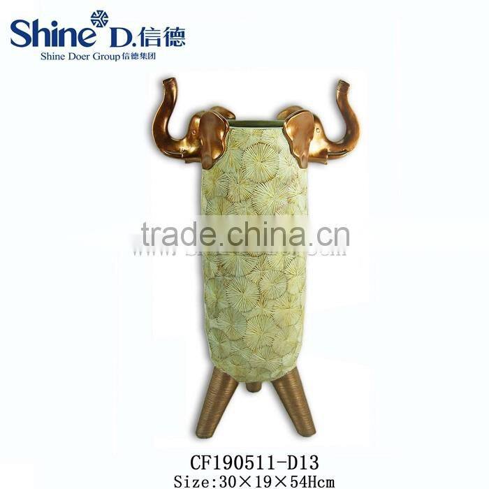 Resin Vase with elephant decorative floral vase Elephant vases centerpieces
