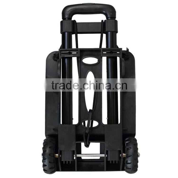 Lightweight luggage metal folding cart /Portable folding shopping luggage trolley/Multi-function telescopic folded shopping cart