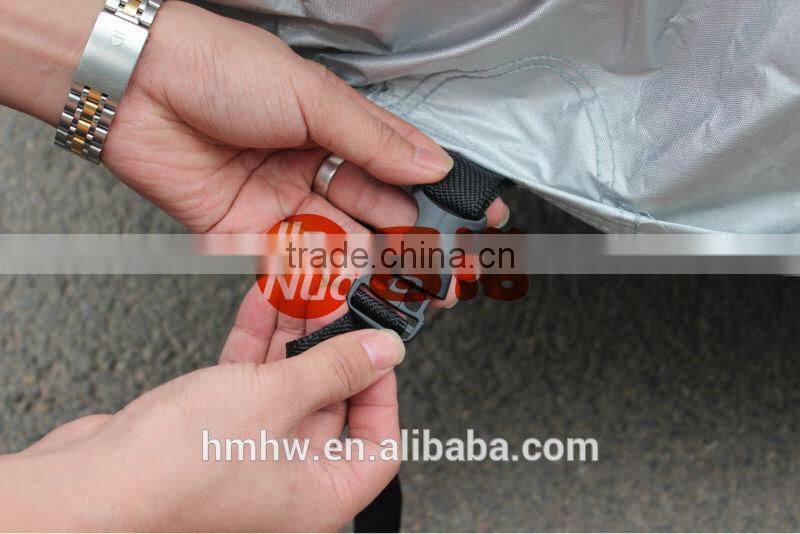 Silver Coated Aluminum Windproof Anti Dust Car cover