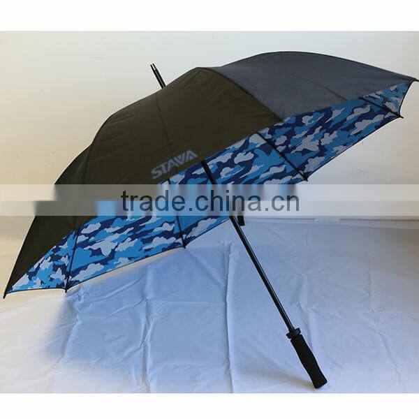2014 first class blue sky and white cloud golf umbrella with logo print