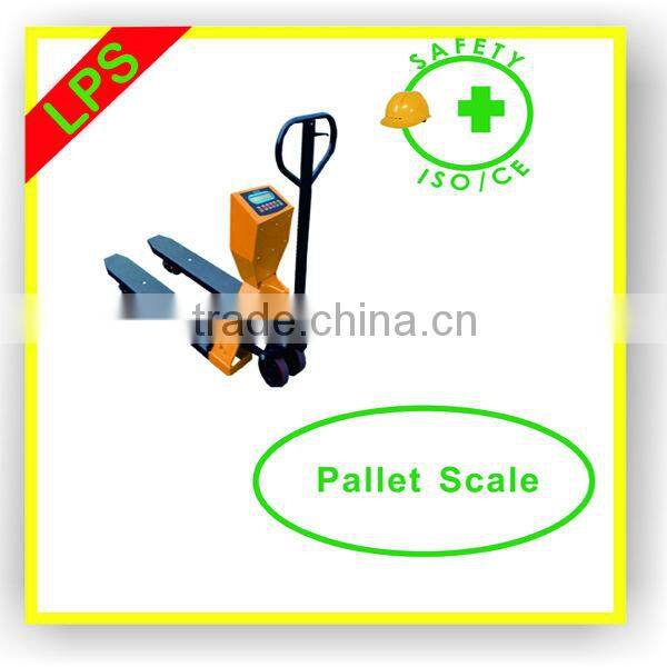 Pallet scale for warehouse
