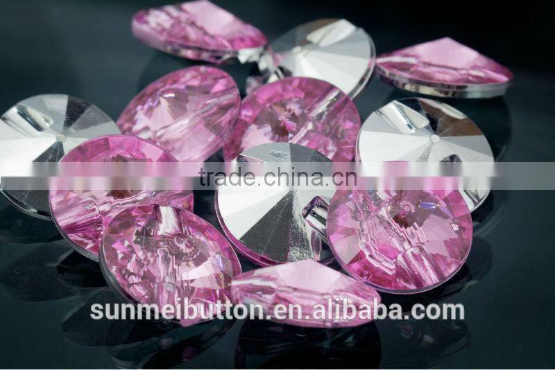 Hot Selling Taiwan Wholesale Tunnel Hole Acrylic Designer Shirt Buttons