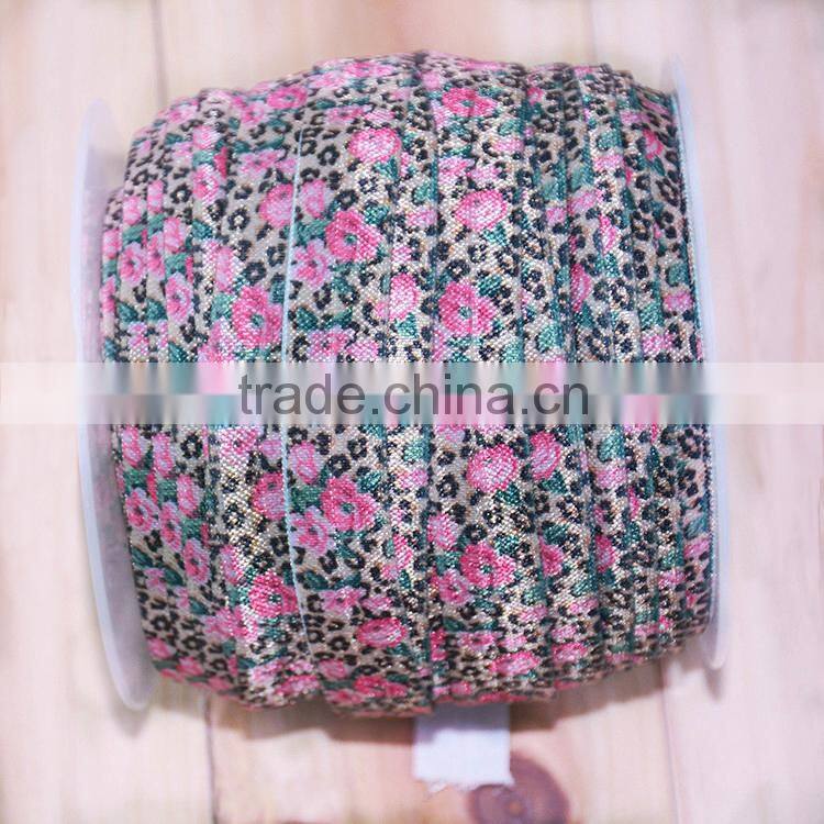 Hot sell 3-4 frilly elastic band, FOE hair elastic ties , lace elastic hair bands for baby