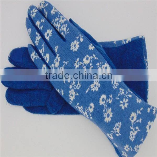 Wholesale fashion woolen gloves For Lady