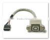 USB B Female Panel Mount Cable to 5 Pin Mini USB Cable