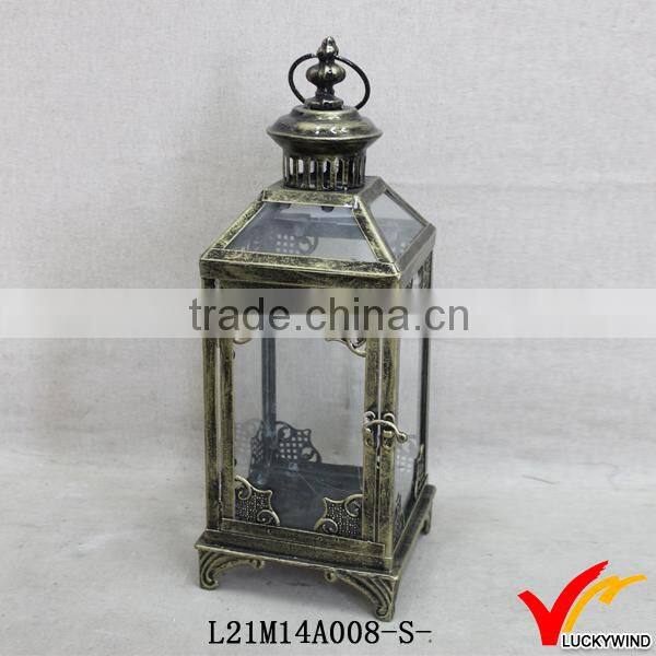 glass sides square antique vintage candle lanterns uk