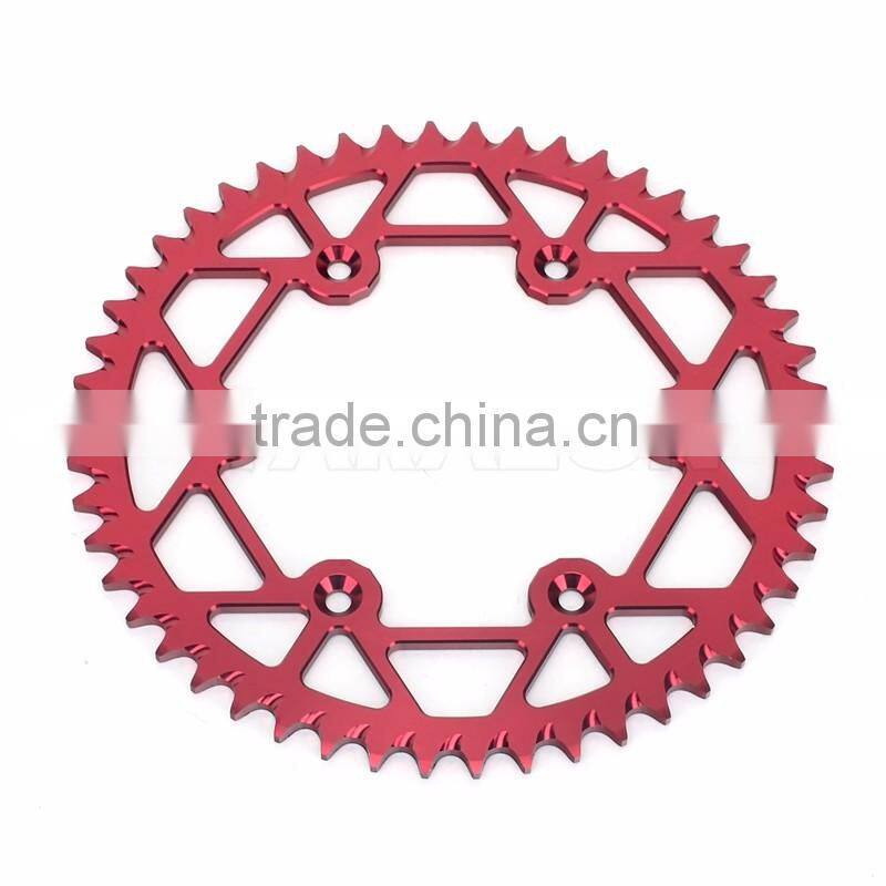 High quality MX dirt bike aluminum alloy racing rear sprockets for CRF