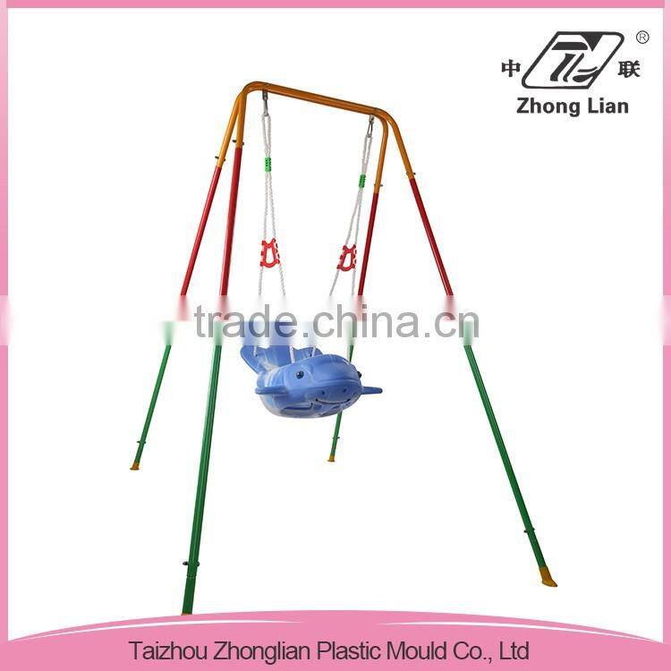 Fish shape safety body productions design outdoor single seat swing chair