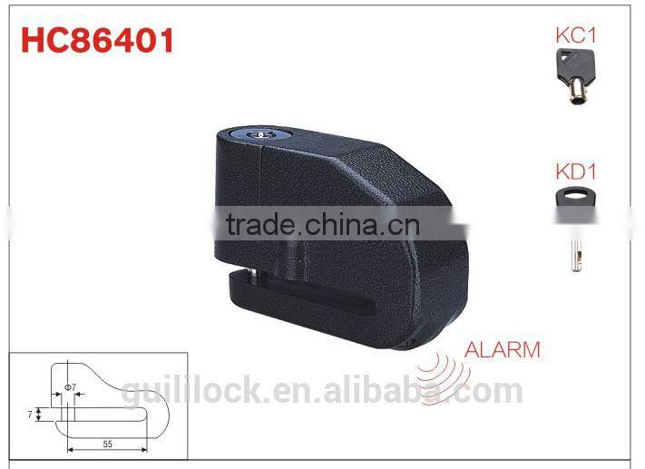 Mini Disc Lock, Disc Brake Lock, Alarm Lock HC86401