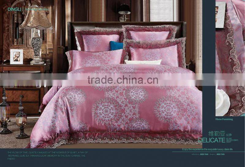 Luxurious100%Silk Jacquard Bedding Set