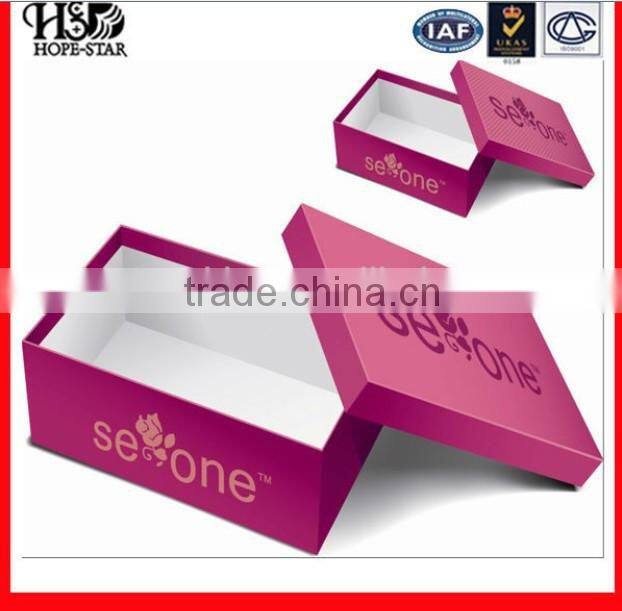 Printed Shose Boxes Matt Lamination Fashion Shoes Packing China Wholesale Standard Size Shoes Box