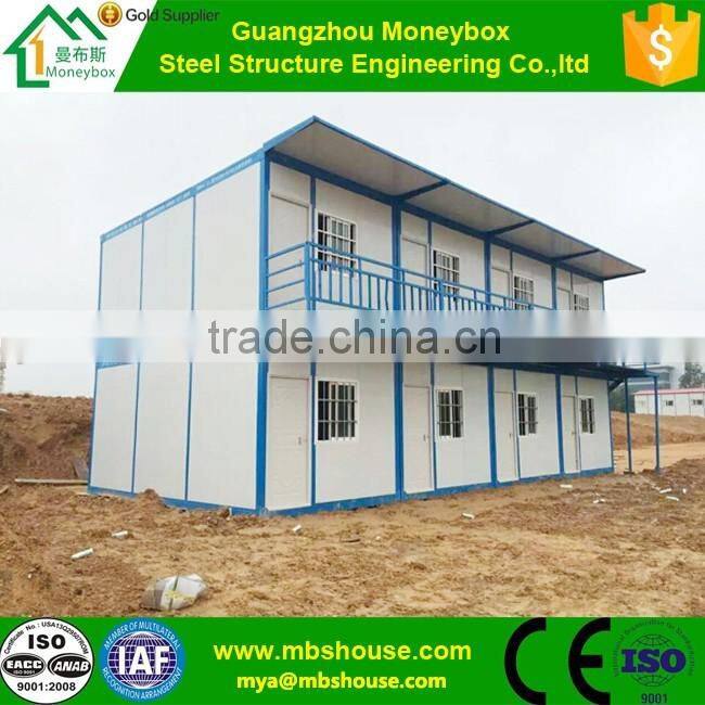 Easy prefab container movable detachable container house labor camp worker dormitory on site