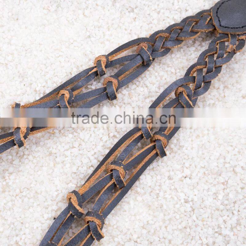 Wholesale vintage clips 20mm adjustable mens leather suspenders