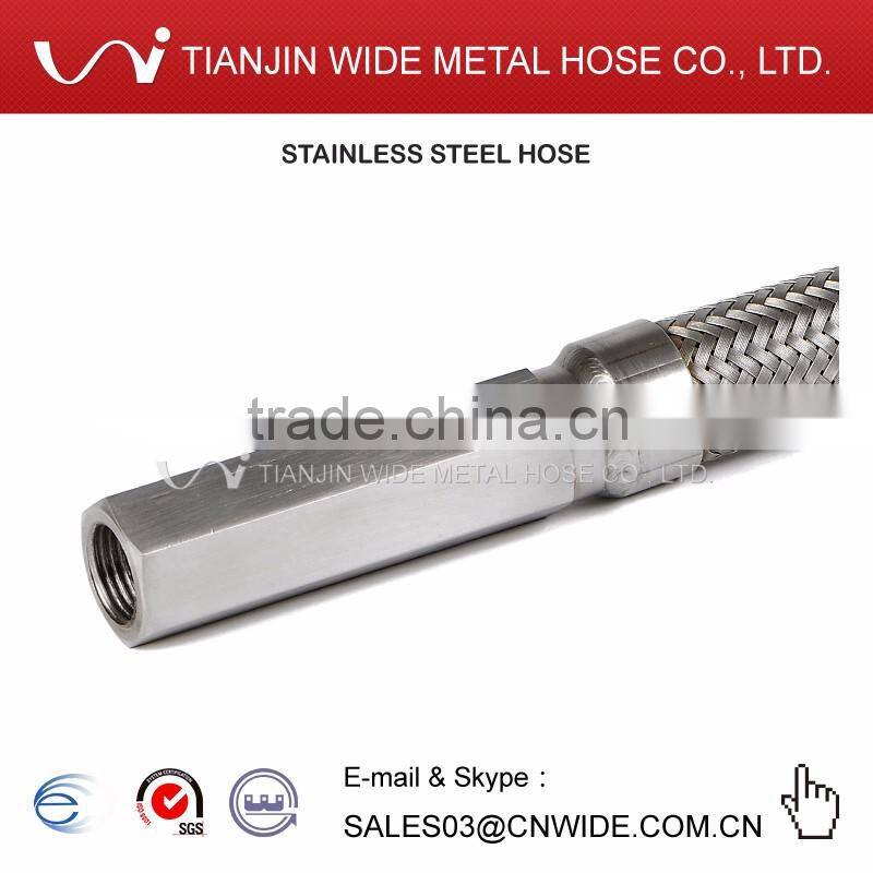 1 inch fire sprinkler flexible hose with 1/2 inch hexagonal nozzle