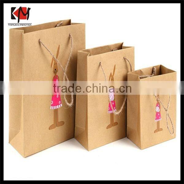 Wholesale ornament kraft paper gift packaging box with ribbon