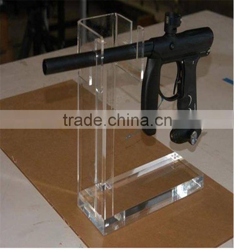 new invention crystal product acrylic gun display stand