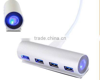 High Performance usb-c hub, Type C change to 4 port usb 3.0 hub with LED light