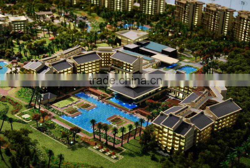 sea beach house building scale model for real estate exhibition