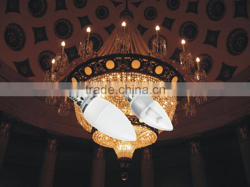 supplying C37 5W led candle light lamp with ce rohs