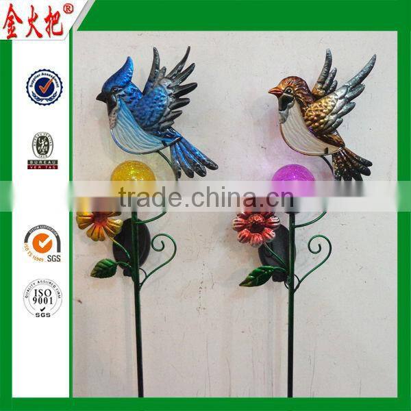 Direct Manufacturer metal bird garden light