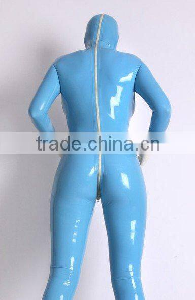 handmade natural Latex catsuit Latex dress